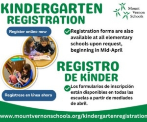 Mount Vernon School District Kindergarten Round Up