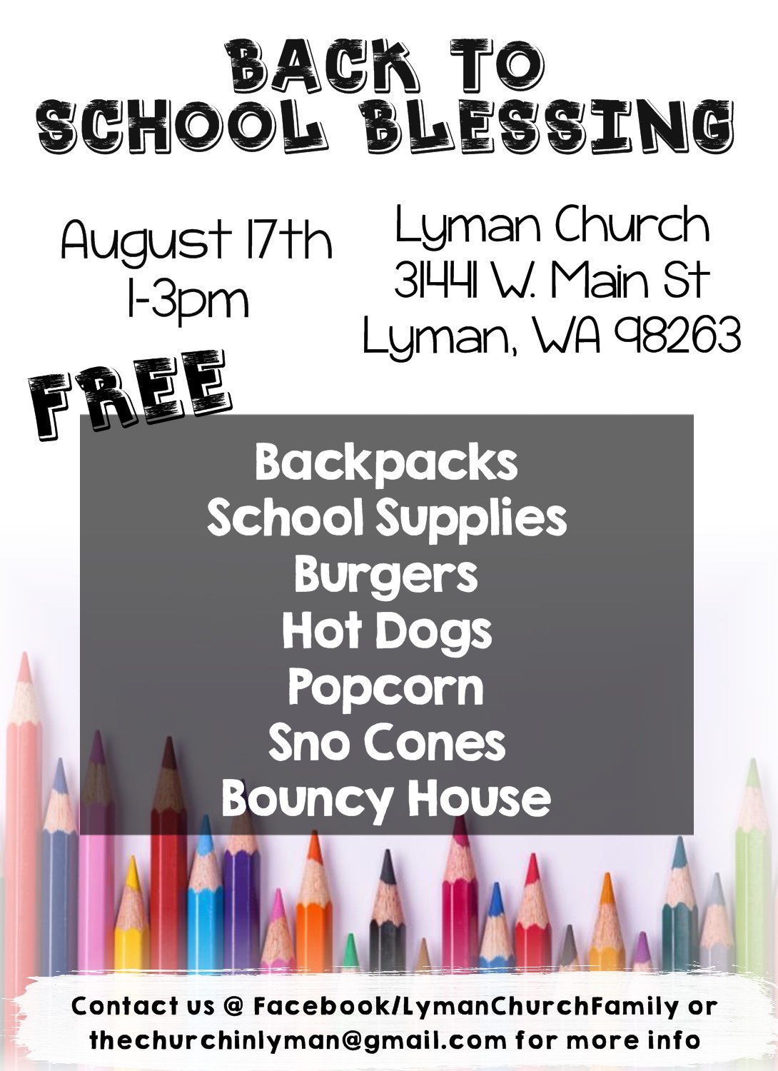 Lyman Back to School Blessing