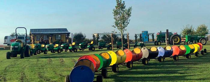 Schuh Farms Pumpkin Patch Mount Vernon WA Skagit Barrel Train